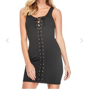 New NEVER worn lace up GUESS dress.